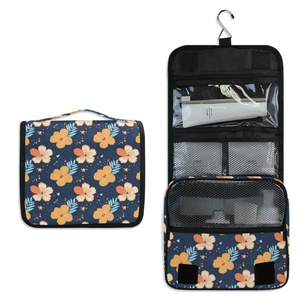 Top Sales Hawaiian Life Hau Flower Waterproof Foldable Hanging Organizer Cosmetic Makeup <b>Storage</b> <b>Toiletry</b> Bag 2025 - Product Image 1