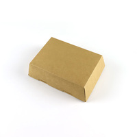 Boîte à goûter rectangulaire en kraft ondulé de qualité alimentaire, recyclée, avec fenêtre transparente en PVC, boîte cadeau petite pour desserts