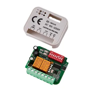 멀티 브랜드 2CH 컨트롤러 원격 제어 스위치 용 범용 433-900MHz 원격 제어 차고 도어 수신기