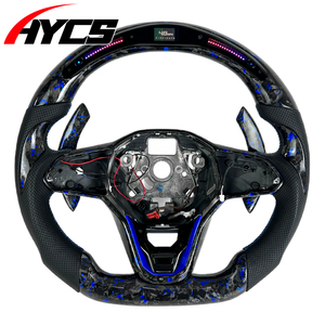 Volante Deportivo Personalizado de Fibra de Carbono para <span class=keywords><strong>Volkswagen</strong></span> VW <span class=keywords><strong>MK8</strong></span> 2020-2025 Golf 8 GTI <span class=keywords><strong>R</strong></span> Touareg Jetta Tiguan CC Passat - Product Image 1