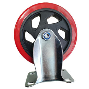 5-Zoll-Richtungs-PU-Nachlauf 125*33 Werkzeug wagen Richtungs schaft rollen Starrer Schwenk stil in Gummi-OEM-Unterstützung - Product Image 2