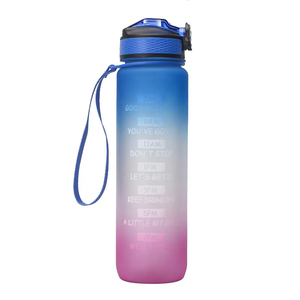 Wholesale Customize Bpa Free 500ml 1l 32oz 1 Gallon PC Plastic Eco-Friendly <b>Straw</b> Motivational Travel Water <b>Bottle</b> Time Marker - Product Image 5