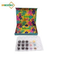 Boîte cadeau en carton rigide pliable avec fermeture magnétique, personnalisée, de luxe, pour chocolats à la truffe, bonbons, Birgadeiros