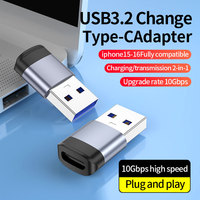 Convertisseur USB-C vers USB-A haute vitesse 10 Go Type C femelle vers USB 3.0 mâle adaptateur de câble pour ordinateur portable