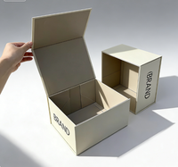 Boîte pliante magnétique en papier avec logo sur mesure de grande taille, emballage de luxe en carton, boîte cadeau pliable fabriquée au Fujian