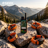 Récepteur GPS portable pour chien ESEEK : Surveillance vocale, audio bidirectionnel + affichage en temps réel pour 20 chiens et marquage de points de repère