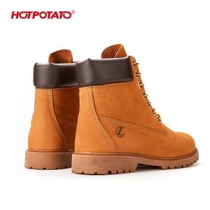 <span class=keywords><strong>Botas</strong></span> de Trabajo de Nubuck Color Trigo con Punta Suave de Seis Pulgadas de Fijación Directa para <span class=keywords><strong>Hombre</strong></span> - Product Image 4