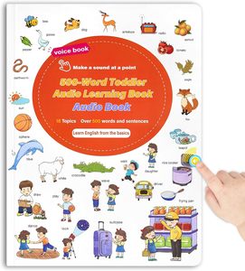 Livre sonore interactif d'apprentissage de l'anglais rechargeable et personnalisé, livre éducatif parlant, 18 sujets, livre audio, 500 <span class=keywords><strong>mots</strong></span> pour enfants - Product Image 1