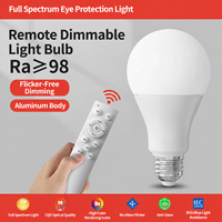 Ampoule LED intelligente à télécommande infrarouge 2,4 G A60 E27 à vis, gradation infinie, éclairage intérieur domestique