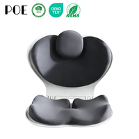 Cojín Plegable de Espuma Viscoelástica para Silla de Oficina, 100% Poliéster, Extraíble, Lavable, Diseño Personalizable para Soporte de Glúteos