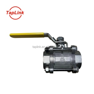 Высококачественный трехсекционный шаровой клапан 1000WOG DN50 DN100 с длинной ручкой для клапанов высокого давления для пищевой промышленности - Product Image 1