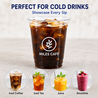 Gobelets en plastique PP imprimés UV Kalanpu, calibre 90 mm, 16 oz, 22 oz, 32 oz, gobelets jetables avec couvercles, pour bubble tea, milk tea, boissons