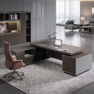 Escritorio de Oficina de Madera Convertible de Lujo Moderno Personalizado con Diseño Modular para Uso Ejecutivo de CEO/Jefe - Product Image 3