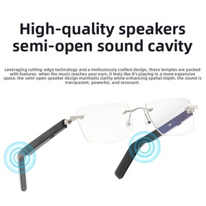 Gafas Inteligentes 2026 con Espejo Delgado Negro Deslizable Táctil, Traducción en Tiempo Real, Asistente IA para Llamadas, Magnéticas - Product Image 5