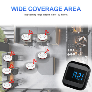 Ctdb01 chuông cửa hiển thị receiver-từ xa không dây gọi hệ thống với người gọi <span class=keywords><strong>ID</strong></span> cho nhà hàng khách sạn quán cà phê quán bar | gọi điện thoại máy nhắn tin - Product Image 4