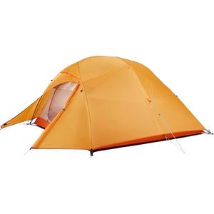 Neues Modell Vier-Jahreszeiten-Doppelschicht-Leichtgewicht-Nylon Tragbares Einzimmer-Zelt für 2 Personen mit Diagonalverstrebung für Outdoor-Camping und Wandern - Product Image 6