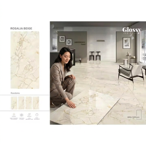 Azulejos de Porcelana Calacatta, 600x1200mm, Blancos, Esmaltados y Pulidos, para Piso y Pared - Product Image 6