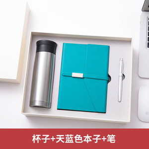 סיטונאית בקבוק מחברת עור חברה סיטונאית סטים מתנות יוקרה מותאם אישית a5 יומן מכתב פגישה פנקס מתנה עם עט - Product Image 4