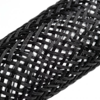 Funda Protectora para Cables FYX, de PET Expandible, Trenzada, Ignífuga, Flexible, Tipo Malla