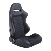 Sièges de course sportifs en cuir réglables et tendance JIABEIR 1035, taille universelle