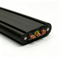 Câble d'alimentation YFFB, câble plat multiconducteurs, résistant aux plisements répétés, certifié CE LVD, pour chariots et machines portuaires, câble électrique