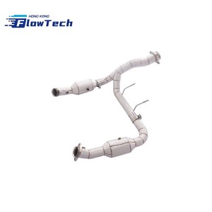 ท่อดาวน์ไปป์สแตนเลส SS304 แบบไหลสูง พร้อมแผ่นกันความร้อน สำหรับรถฟอร์ด F-150 5.0L Coyote ปี 2015-2023 - Product Image 2