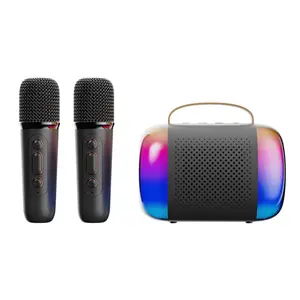 Aktif taşınabilir Karaoke kablosuz hoparlör RGB LED aydınlatma USB Bluetooth WiFi bağlantısı USB Y5 hoparlörler