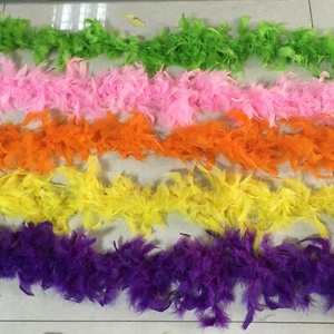 Vente en gros de plumes de dinde chandelle teintes de différentes couleurs <span class=keywords><strong>boa</strong></span> pour costume de fête - Product Image 3