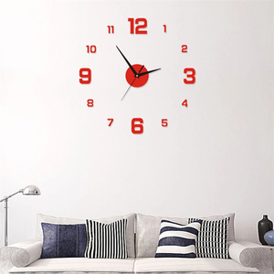3D Luminous Wall <b>Clock</b> Frameless Acrylic DIY <b>Digital</b> <b>Clock</b> Wall Stickers Mute <b>Clock</b> for Living Room Bedroom Office Wall Decor - Product Image 3
