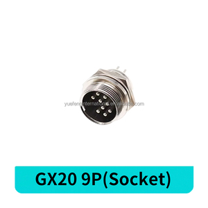 Venta al por mayor de fábrica CE RoHS GX20 Circular aviación conector de Panel de cable rápido 9 pines GX20 macho hembra tuerca Butt <span class=keywords><strong>Socket</strong></span> adaptador de enchufe - Product Image 2