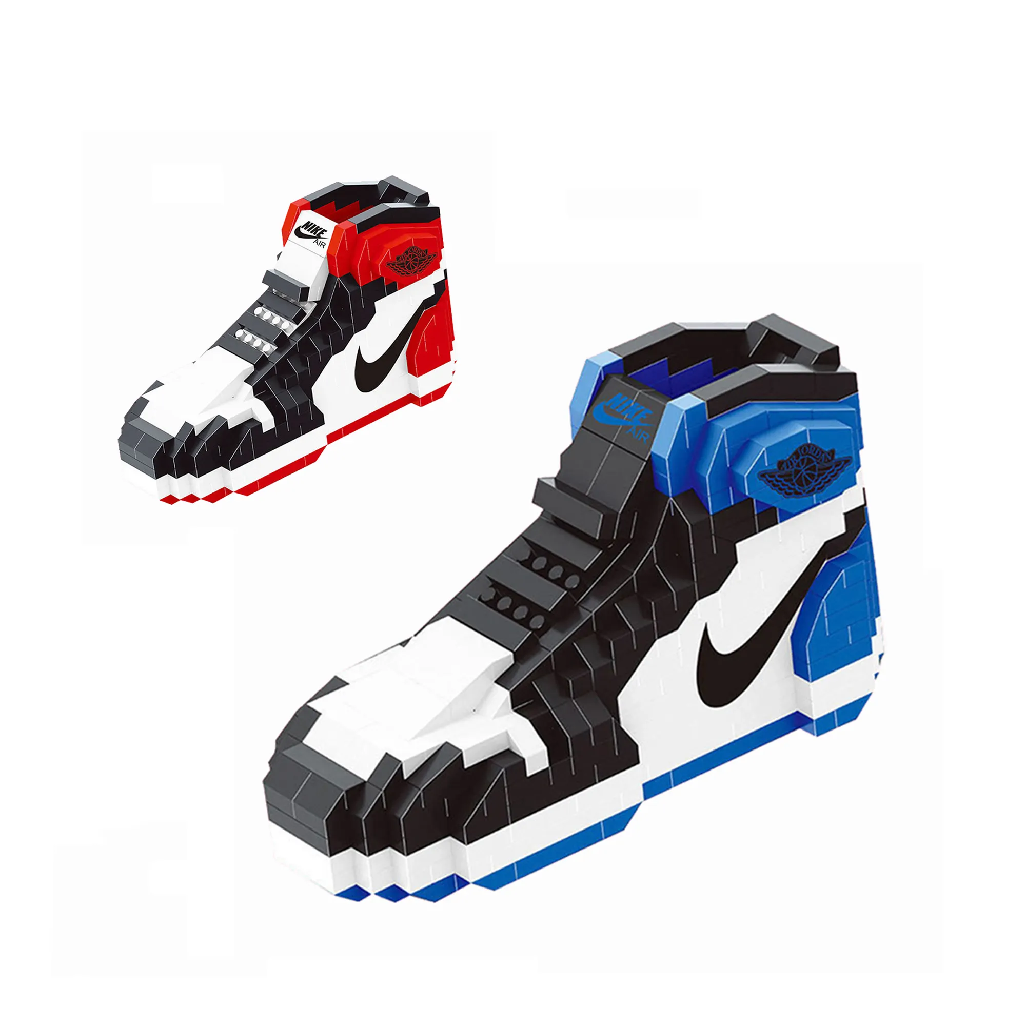 New Version Big Size Child'S Basketball Boots Block Toys Large Particles Sneaker Shoes Nano Toy Building Blocks