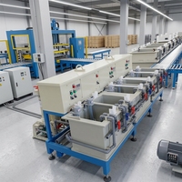 Machine de placage au nickel, machine de placage à l'or et au zinc avec composant de réservoir central, ligne de placage