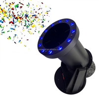 Confettis Blaster Pulvérisation Confettis Canon Souffleur LED Électrique Confettis Machine pour Scène Fête De Mariage Décoration