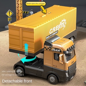 ชุดของเล่น<span class=keywords><strong>รถ</strong></span>บรรทุกจำลองอัลลอยด์ 1:5 พร้อมฉาก<span class=keywords><strong>จอด</strong></span><span class=keywords><strong>รถ</strong></span>อเนกประสงค์สำหรับเด็ก - Product Image 4