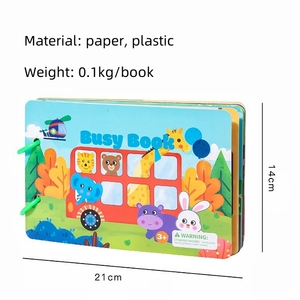 진정한 공급 업체 2 - 5 년 재사용 가능한 후크 & 루프 & 링 유아 스티커 완구 어린이를위한 조용한 책 학습 기술 활동 - Product Image 6