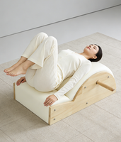 Lit de Pilates avec Correcteur de Colonne Vertébrale et Lit Surélevé - Combo Reformer en Bois de Chêne pour la Maison et le Studio