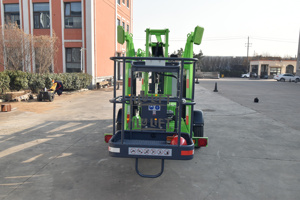 Piattaforma aerea telescopica trainabile a braccio articolato tipo Spider, alimentata elettricamente, diesel o benzina, da <span class=keywords><strong>20ft</strong></span>, 30ft, 40ft, 50ft, 60ft - Product Image 6