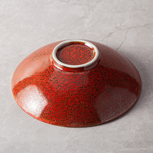 Tazón redondo de cerámica para <span class=keywords><strong>restaurante</strong></span> temático japonés, cuenco <span class=keywords><strong>Lamian</strong></span> de porcelana, <span class=keywords><strong>restaurante</strong></span> de lujo, juego de Bols Vajilla rojo Ramen de 8 ''y 10'' - Product Image 5