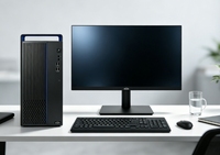 PC Desktop Bisnis Dual Storage Hairuichuang Konfigurasi Khusus 16GB DDR4 256G SSD+1TB HDD Kapasitas Besar Office Tower