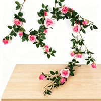 Großhandel Trendige 2026 Realistische Ruyi Rosen Seidenblumensträuße für Weihnachten Neujahr Boutique Hotel Restaurant Innendekoration