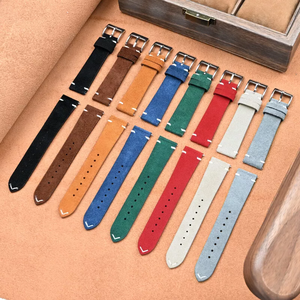 Lionorm <span class=keywords><strong>cinturino</strong></span> per orologio in vera <span class=keywords><strong>pelle</strong></span> a sgancio rapido 16mm 18mm 20mm 22mm in <span class=keywords><strong>pelle</strong></span> <span class=keywords><strong>scamosciata</strong></span> <span class=keywords><strong>cinturino</strong></span> di ricambio per orologio - Product Image 2