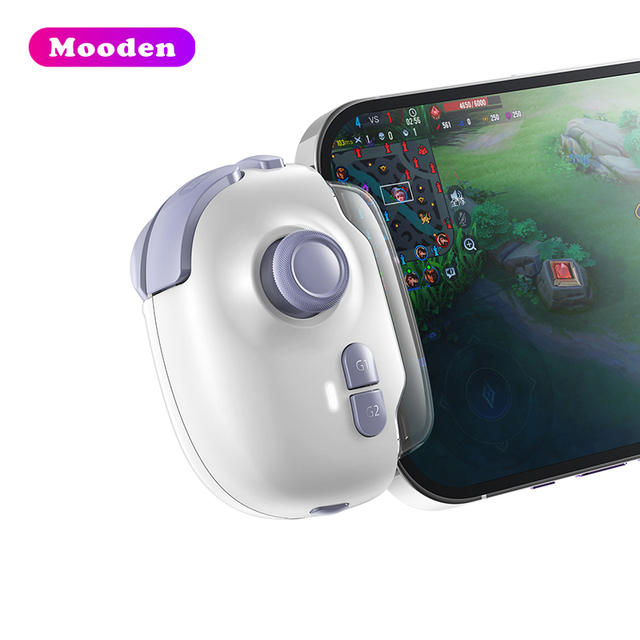 MB03 Wireless Phone Game Controller BT Mobile Joystick Gamepad Joystick One-Click Equipment Swap for IOS Android Smartphone