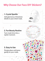 Masker Wajah Bio Kolagen Tiktok Hot Sale, Melembapkan, Mengencangkan, Mencerahkan, dengan Lembar Stiker DIY Asam Hialuronat