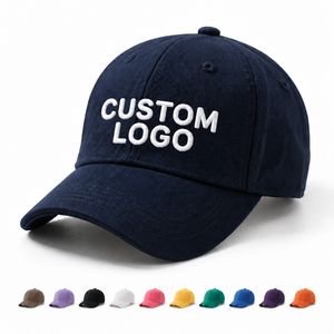 Casquette ajustée 6 panneaux à visière incurvée en coton, avec logo personnalisé (impression/broderie), pour adultes – Meilleures ventes - Product Image 1