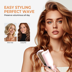 Personalizado Curling Wand Hair PTC Calentamiento rápido Egg Roll Styling Tool Mermaid Big Waver Barril Curling Iron para mujeres - Product Image 6
