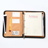 A4 Multifonctionnel Pochette Dossier Ventes Clip Signature Personnalisation de Cuir tenu dans La Main de Dossier