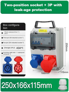 2 Industrial Sockets (16A & 32A) with 3P RCD, Support customization. Contact customer service for a quote - Product Image 2