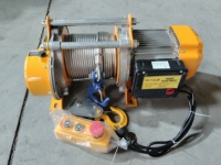 Treuil électrique KCD 220V/380V 500-2000KG, boîtier en aluminium, moteur en cuivre, câble métallique, treuil électrique pour levage de chantier