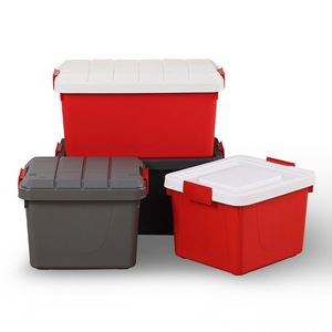 Contenedores <span class=keywords><strong>de</strong></span> Almacenamiento para Maletero <span class=keywords><strong>de</strong></span> Vehículo, Caja <span class=keywords><strong>de</strong></span> Almacenamiento <span class=keywords><strong>de</strong></span> Plástico para Auto, 42 Cuartos (40 Litros), Resistente y Gruesa, para Camping - Product Image 6