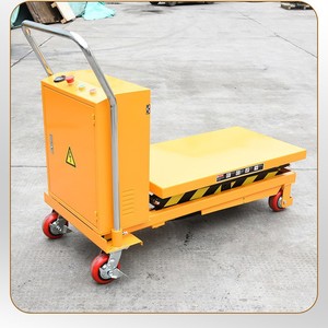 รถยกไฮดรอลิกไฟฟ้า ยกสูง 1500 มม. ทำงานเงียบ รถเข็นขนส่ง โครงเหล็กกล้าคาร์บอน ราวจับแบบติดตั้งถาวร - Product Image 2